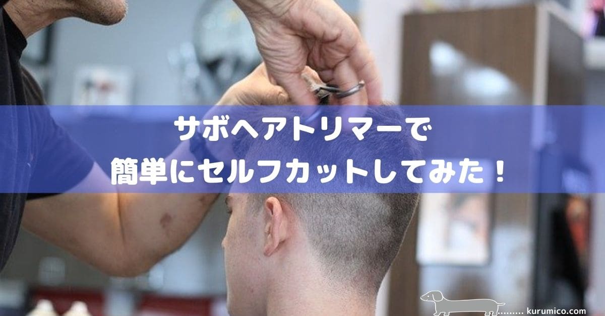 saboヘアトリマーで簡単にセルフカットしてみた