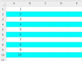 QBColor関数サンプル２（条件による色変更例）実行結果