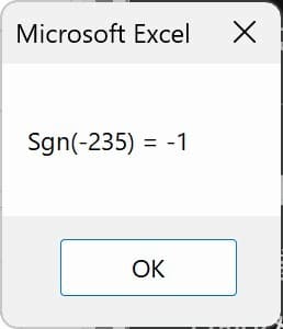 Sgn関数サンプル１の結果画像