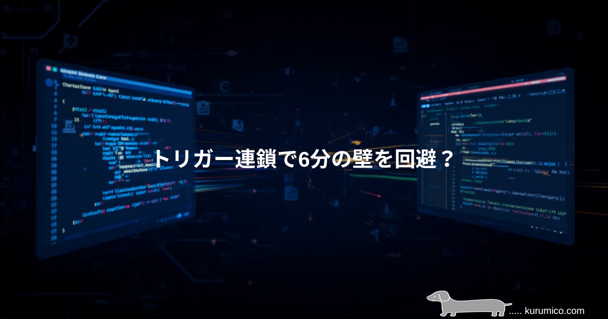 GASで時間主導型トリガーを連鎖させて6分の壁を回避する検証｜GAS